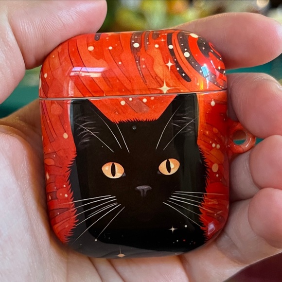Starry Celestial Cat AirPods Case | Gen 1 and Gen 2 | AirPods Protection | Kitty - Picture 4 of 6